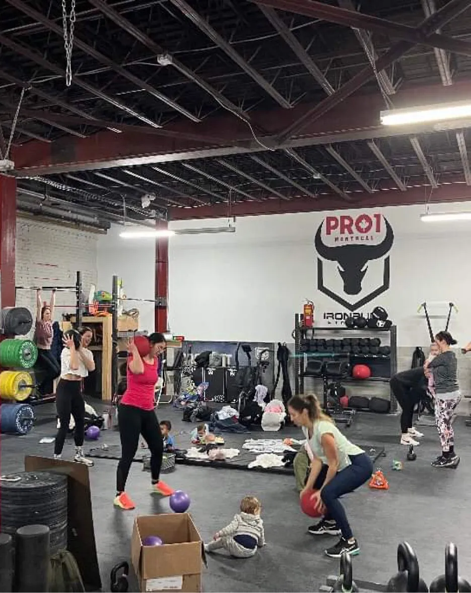 Postnatal training session at PRO1