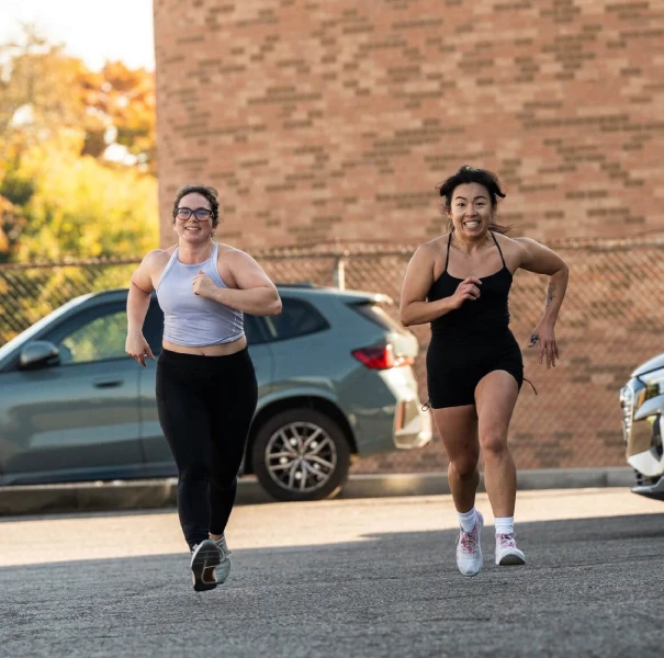 Women running